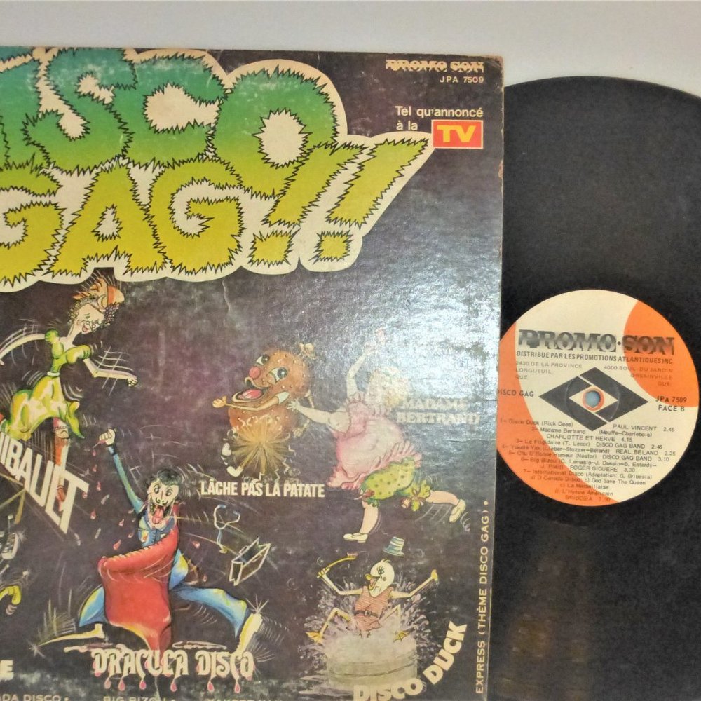 12" DISCO GAG Vinyl Record #JPA7509 Record LP Album DJ Music Party Dancing